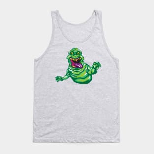 Ghostbusters Slimer Pixel Art Tank Top